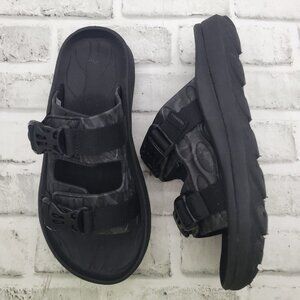 Merrell Hut Ultra Wrap Sport Slide Buckle Sandals Black Gray Women's Size 9